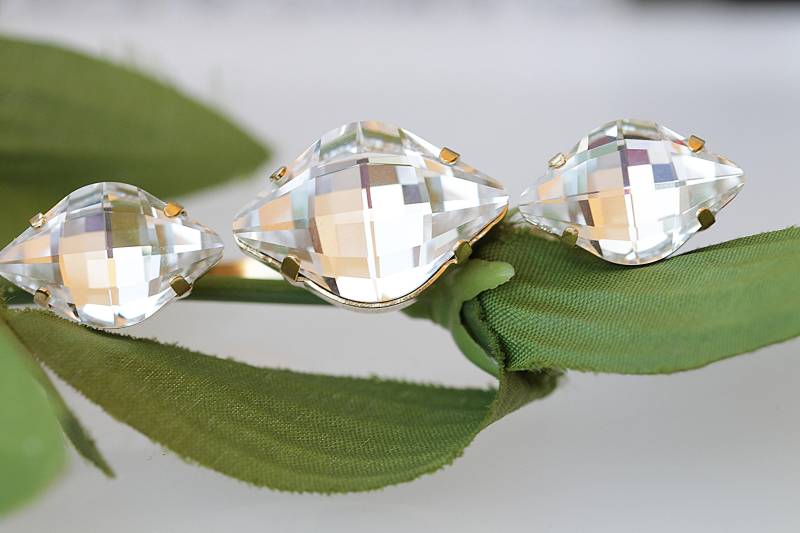 Kristall Doppelring, Marquise Kristall, Ring, Zwei Fingerring, Knöchelring, Gold Multi Braut Geschenk von rebekajewelry