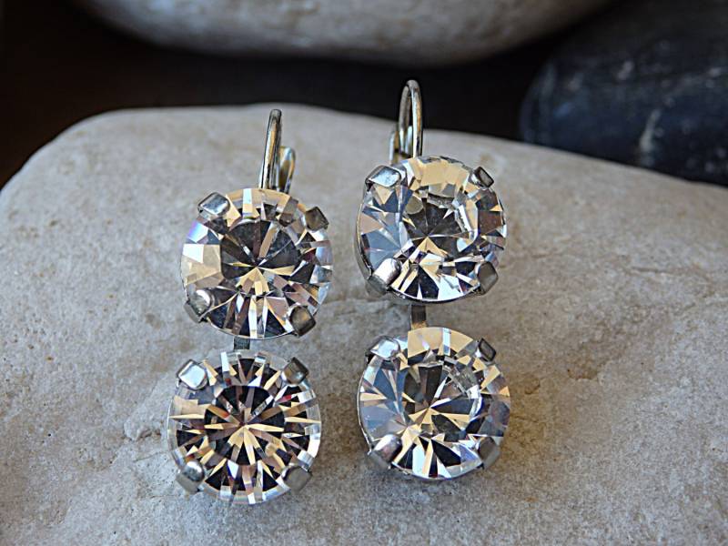 Kristall Ohrringe, Ohrringe. April Geburtsstein Diamant Schmuck. Strass Tropfen Ohrringe Für Braut Kristall Ohrringe, Ohrringe. April Geburtsstein Diamant Schmuck. Strass Tropfen Ohrringe Für Braut von rebekajewelry