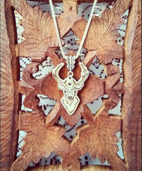 Hirsch Halskette Anhänger. Handgemachter Tierliebhaber Schmuck. Einzigartiges Geschenk Hirsch Halskette Anhänger. Handgemachter Tierliebhaber Schmuck. Einzigartiges Geschenk von rebetcetera