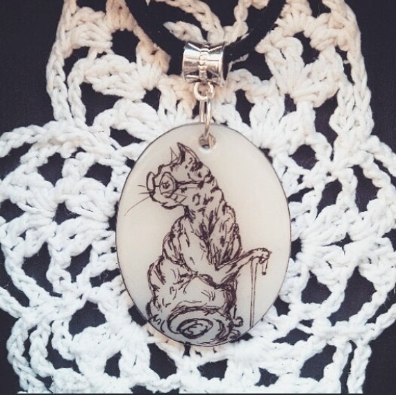 Katzen Skizze Halskette Katzen Skizze Halskette von rebetcetera