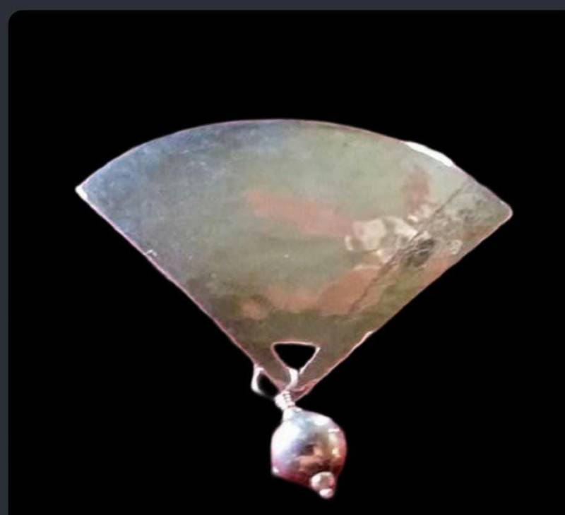 Objekt Art Deco Sterling Silber Brosche Handgemachte Anstecknadel Modernist Geometric Vintage Hallmark von recollectbykatherine