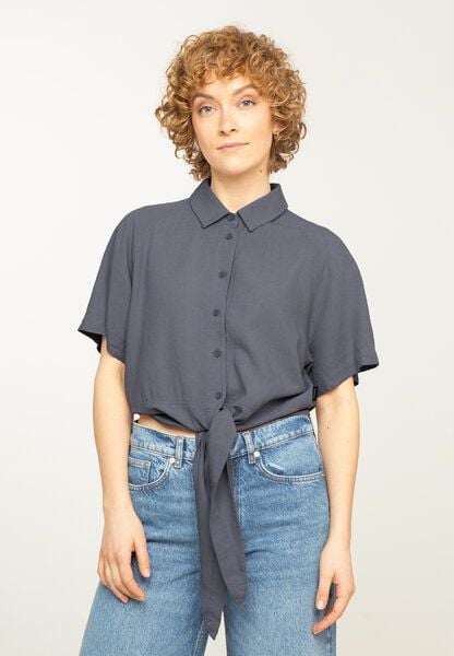 Damen Bluse aus Lenzing ECOVERO Leinen Mix - OCRA - recolution von recolution