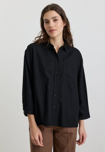 Damen Bluse aus Leinen und LENZING ECOVERO Viskose Mix - CYPRESS - recolution von recolution