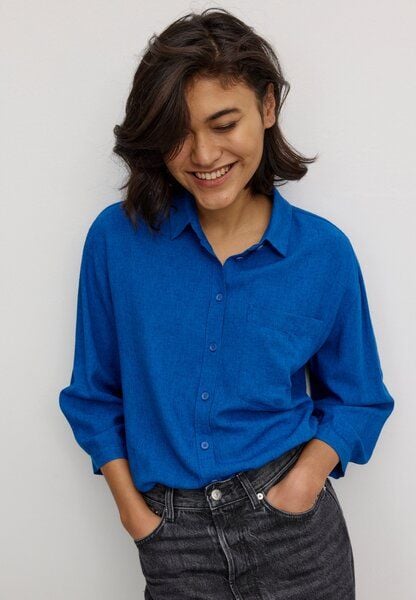 Damen Bluse aus Leinen und LENZING ECOVERO Viskose Mix - CYPRESS - recolution von recolution