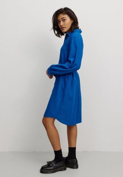 Damen Kleid aus Bluse aus Leinen und LENZING ECOVERO Viskose Mix - MELON - recolution von recolution