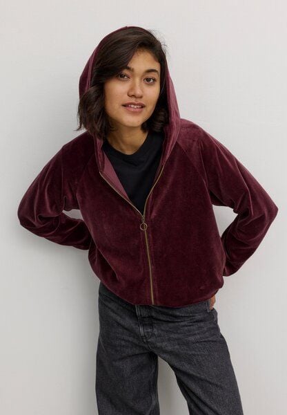 Damen Nicki Sweatjacke aus Bio-Baumwolle - HELICONIA - recolution von recolution
