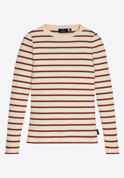 Damen Rib Longsleeve aus Bio-Baumwoll Mix - LOVAGE STRIPES - recolution von recolution