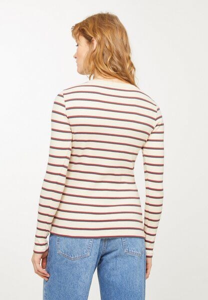 Damen Rib Longsleeve aus Bio-Baumwoll Mix - LOVAGE STRIPES - recolution von recolution