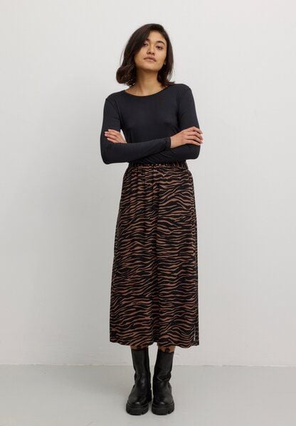 Damen Rock aus LENZING ECOVERO Viskose - HOLLY ZEBRA - recolution von recolution