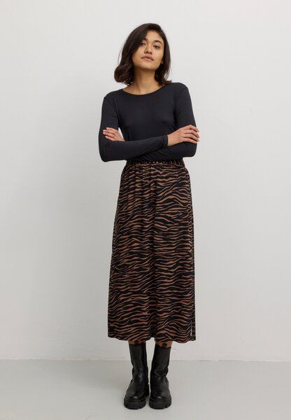 Damen Rock aus LENZING ECOVERO Viskose - HOLLY ZEBRA - recolution von recolution