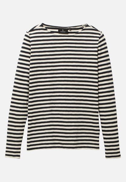 Damen Slub Longsleeve aus Bio-Baumwolle - IRIS STRIPES - recolution von recolution