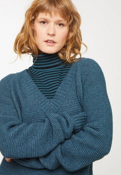 Damen Strickpullover aus aus Bio-Woll & Bio-Baumwolle Mix - BORAGE - recolution von recolution