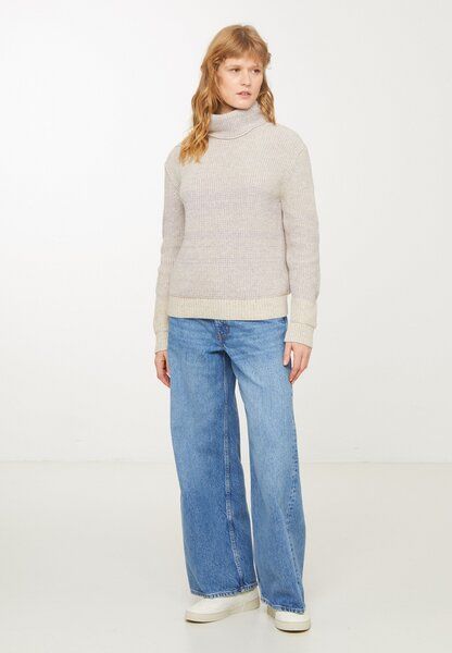 Damen Strickpullover aus aus Bio-Woll & Bio-Baumwolle Mix - LEMNA - recolution von recolution