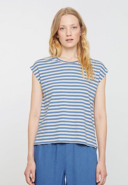 Damen T-Shirt aus Bio-Baumwolle - ZINNIA STRIPES - recolution von recolution