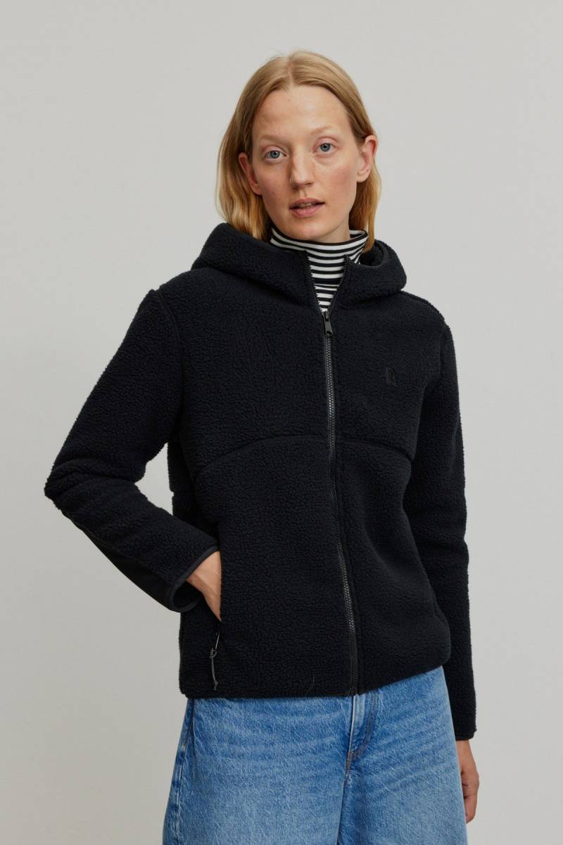 Fleecejacke Alcea Schwarz von recolution