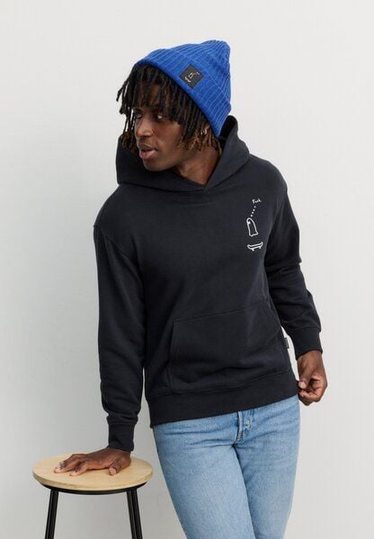 Herren Hoodie aus Bio-Baumwolle - OLIVE GEISTERFAHRER - recolution von recolution