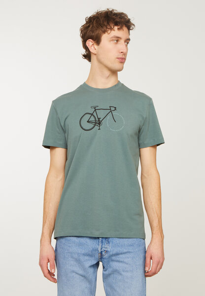 Herren T-Shirt aus weicher Baumwolle (Bio) | AGAVE BIKE LETTERS recolution von recolution