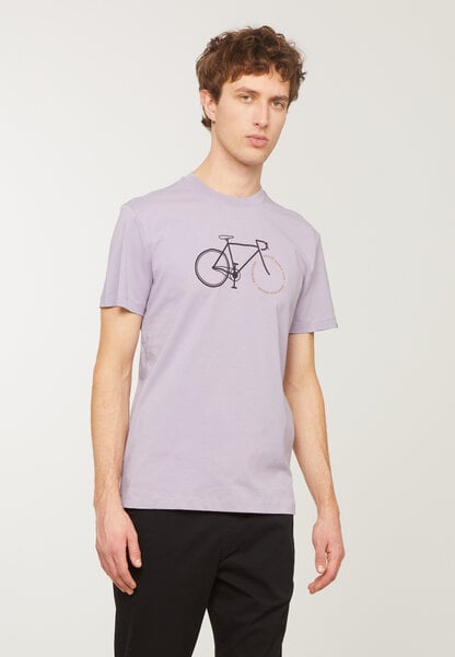 Herren T-Shirt aus weicher Baumwolle (Bio) | AGAVE BIKE LETTERS recolution von recolution