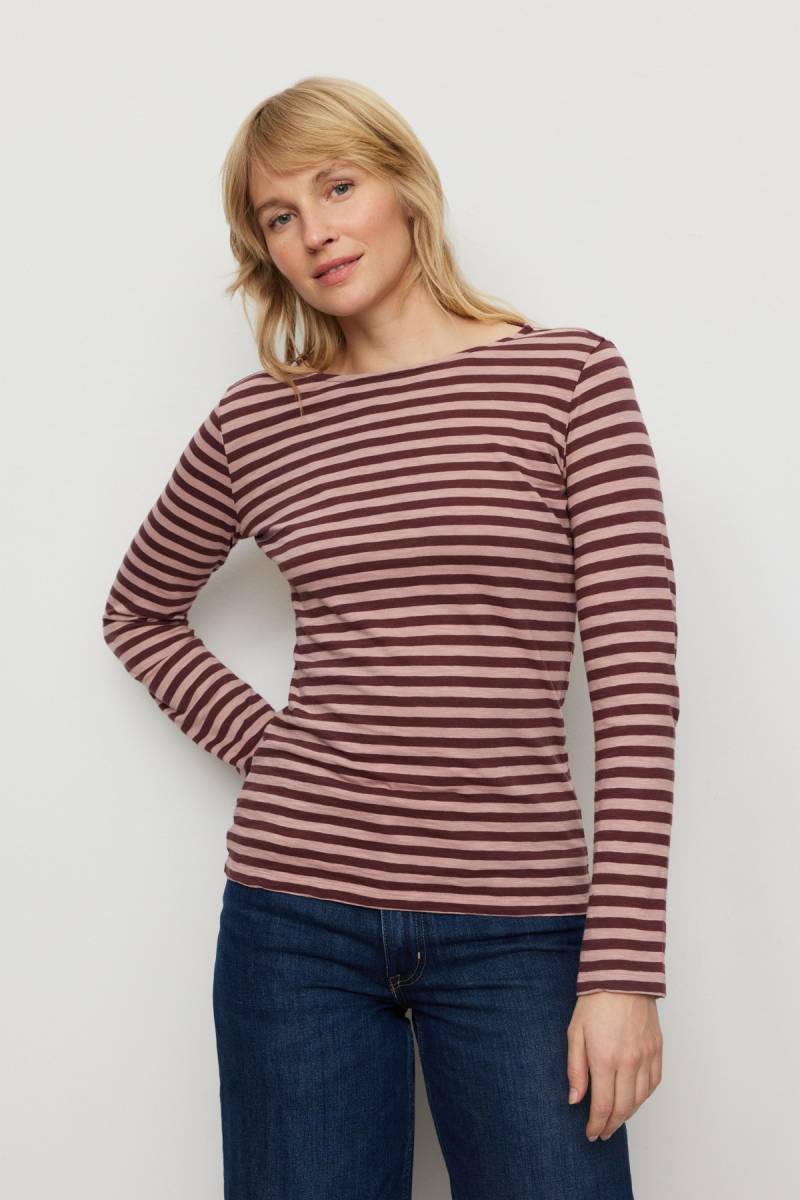 Longsleeve Iris Stripes Rosa von recolution