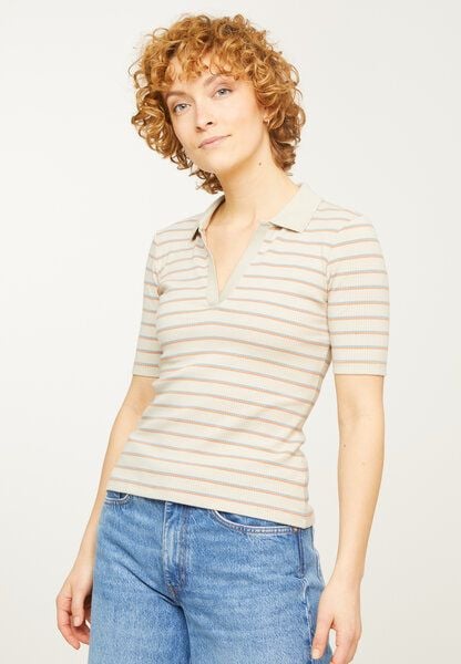 Rib Top aus Bio-Baumwolle | Top KERRIA STRIPES recolution von recolution