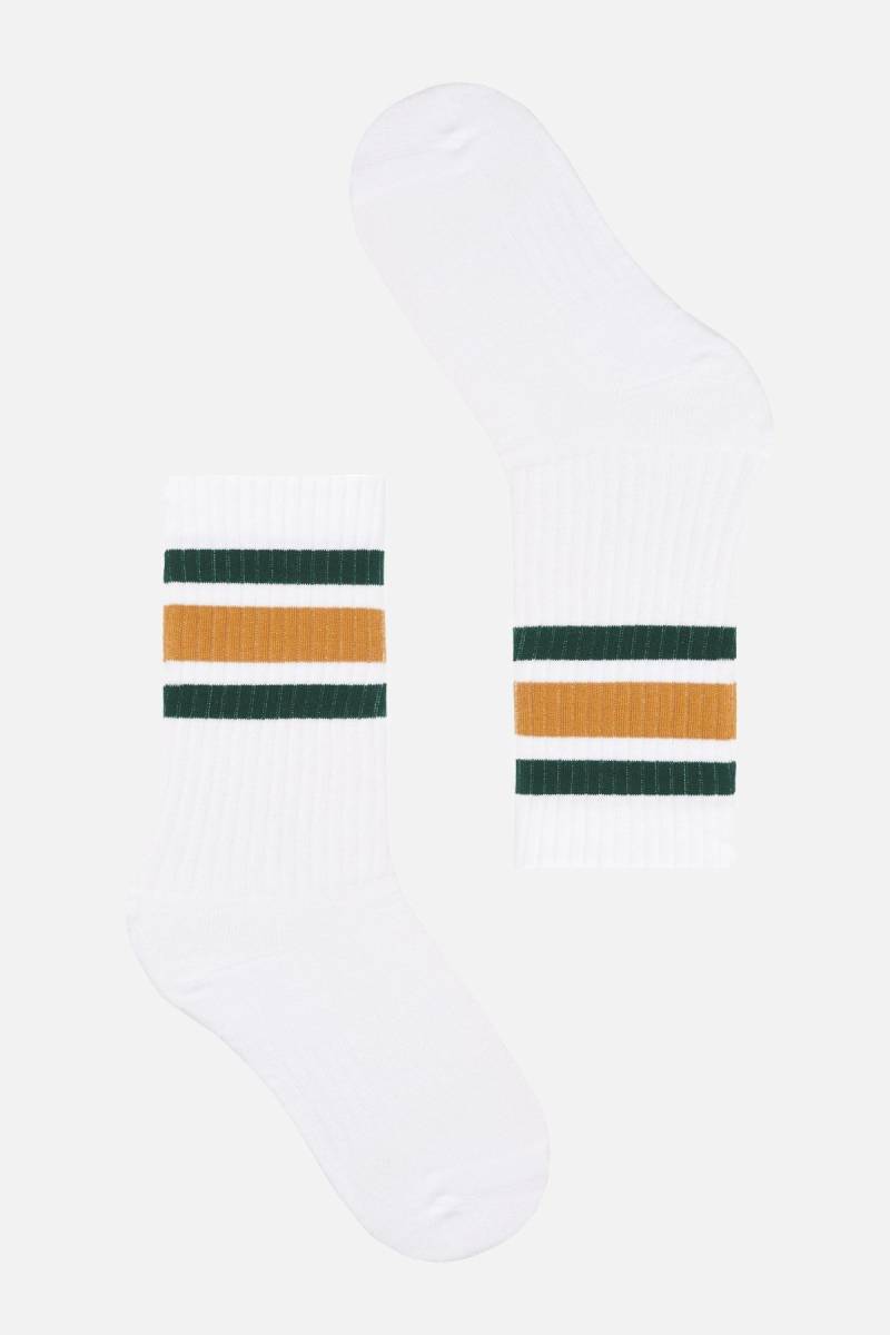 Socken Stripes Weiß von recolution