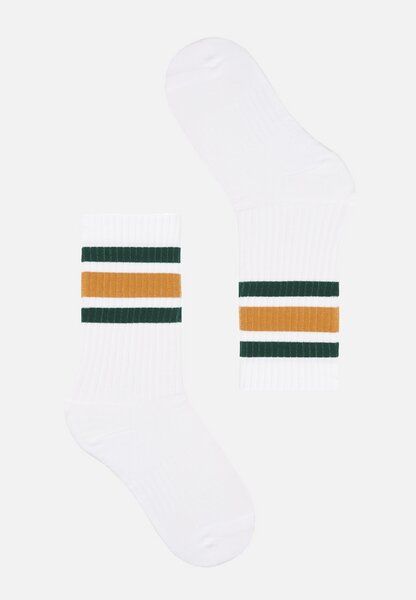 Socken aus Bio-Baumwoll Mix - BERGENIA STRIPES - recolution von recolution