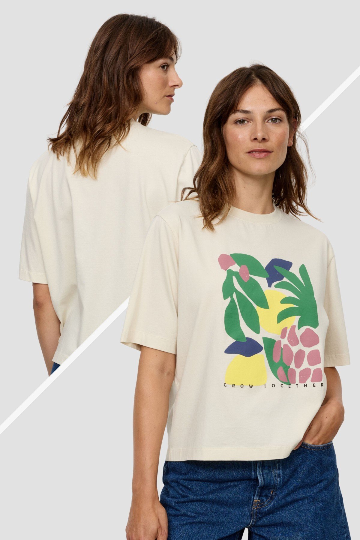 T-Shirt Azolla Together Off White von recolution