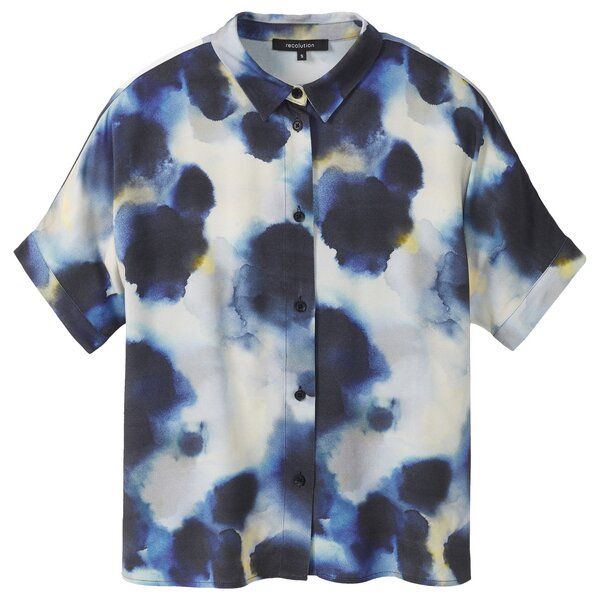 recolution Kurzarm-Bluse LOTUS WATERDROP von recolution