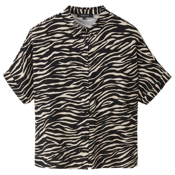 recolution Kurzarm-Bluse LOTUS ZEBRA von recolution