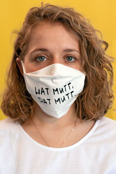 recolution Mund- und Nasen- Maske aus Bio Baumwolle | Face Mask #WATMUTTDATMUTT von recolution