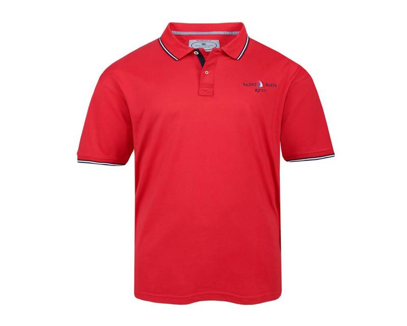 redfield Poloshirt Redfield Kurzarm Poloshirt rot Übergröße modisch von redfield