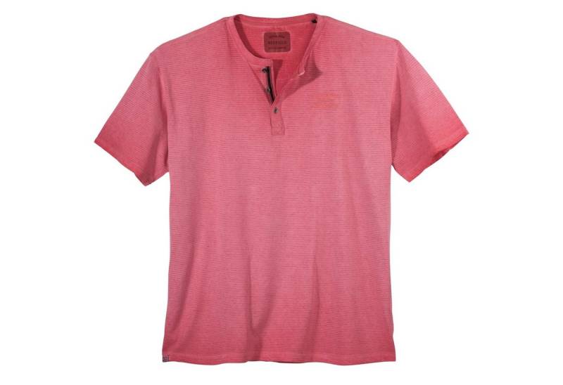 redfield Print-Shirt Redfield modisches XXL T-Shirt beere geringelt von redfield