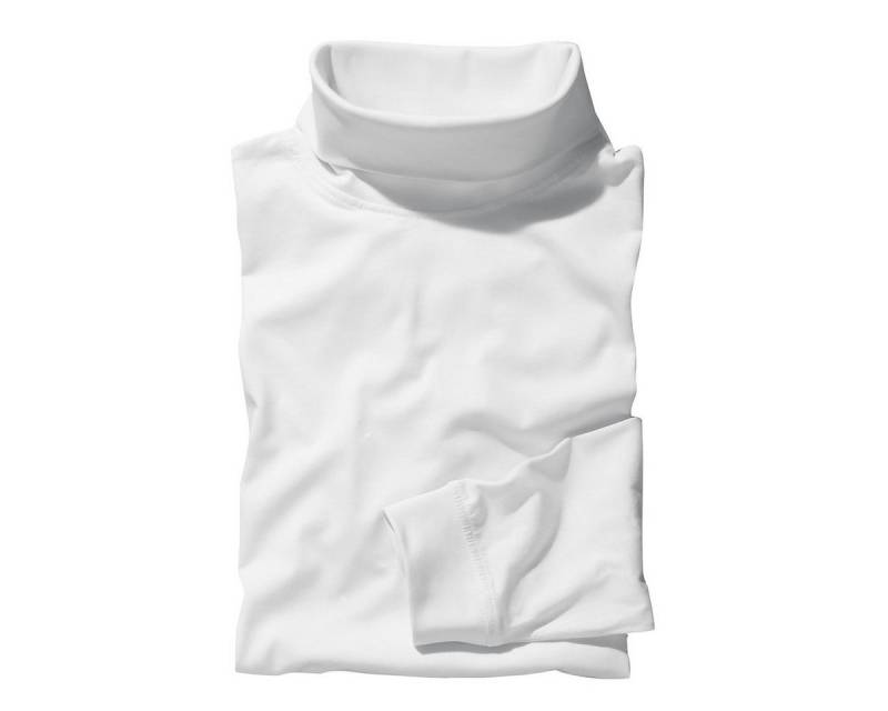 redfield Rollkragenshirt Rollkragen-Langarmshirt Roy weiß Redfield Übergröße von redfield
