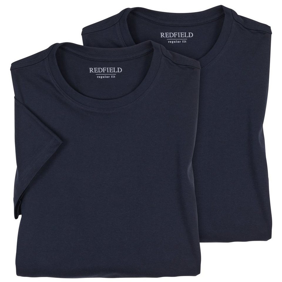 redfield Rundhalsshirt Redfield Doppelpack T-Shirts Übergröße dunkelblau redfield Rundhalsshirt Redfield Doppelpack T-Shirts Übergröße dunkelblau von redfield