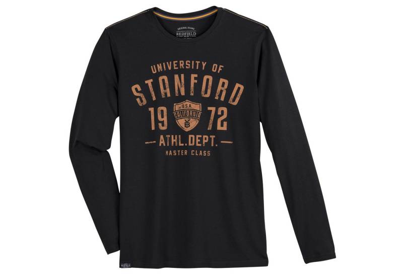 redfield Rundhalsshirt Redfield Übergrößen Langarmshirt schwarz STANFORD redfield Rundhalsshirt Redfield Übergrößen Langarmshirt schwarz STANFORD von redfield