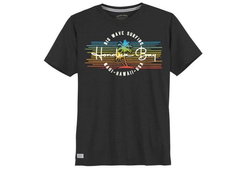 redfield Rundhalsshirt Redfield modisches XXL T-Shirt schwarz Honolua Bay von redfield