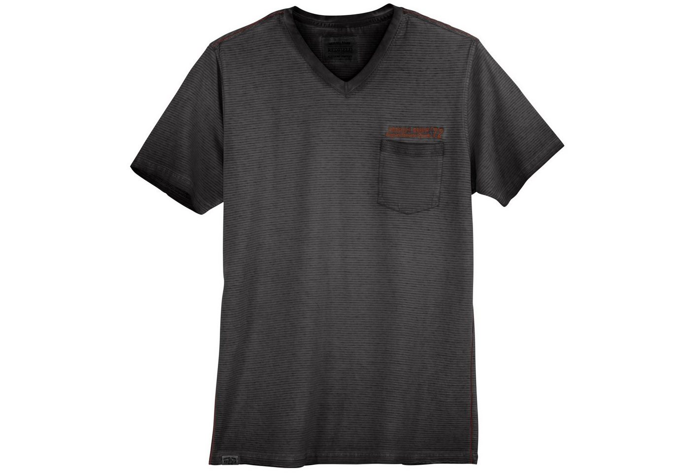 redfield Rundhalsshirt Redfield Used XXL T-Shirt V-Neck schwarz geringelt redfield Rundhalsshirt Redfield Used XXL T-Shirt V-Neck schwarz geringelt von redfield