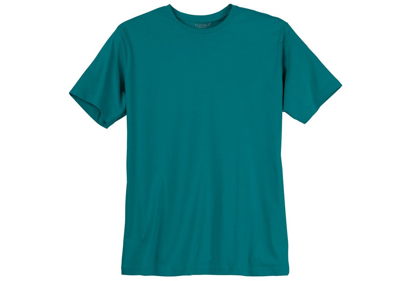 redfield Rundhalsshirt Redfield Basic T-Shirt dunkelpetrol große Größen von redfield