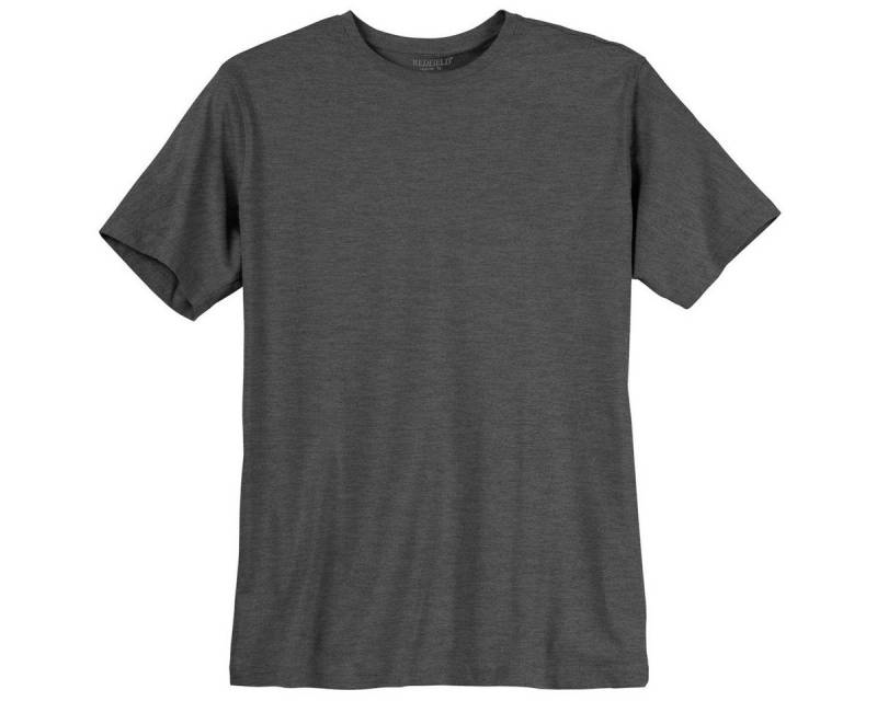 redfield Rundhalsshirt Übergrößen Redfield T-Shirt anthrazit melange von redfield