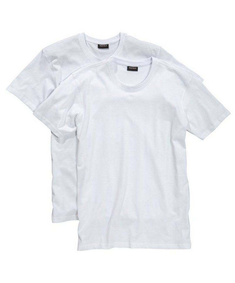 redfield Rundhalsshirt Redfield T-Shirt mit Rundhalsauschnitt im Doppelpack in weiß redfield Rundhalsshirt Redfield T-Shirt mit Rundhalsauschnitt im Doppelpack in weiß von redfield
