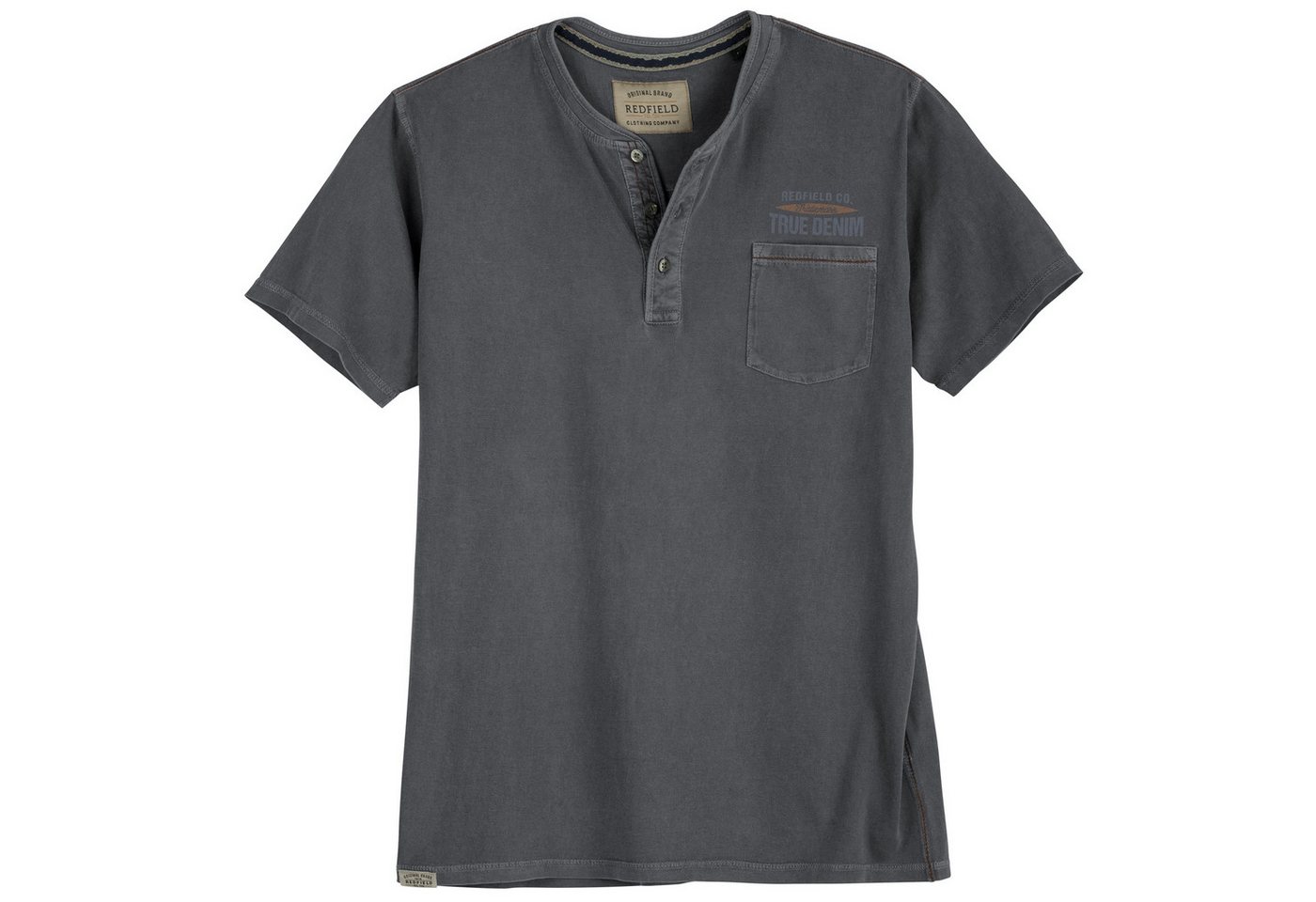 redfield Rundhalsshirt Redfield XXL Henley T-Shirt Brusttasche anthrazit used redfield Rundhalsshirt Redfield XXL Henley T-Shirt Brusttasche anthrazit used von redfield