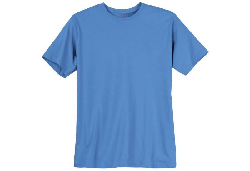 redfield Rundhalsshirt Redfield Basic T-Shirt große Größen himmelblau von redfield