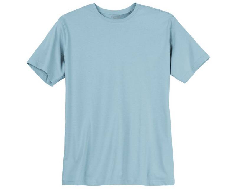 redfield Rundhalsshirt T-Shirt Herren hellblau Redfield Übergröße von redfield
