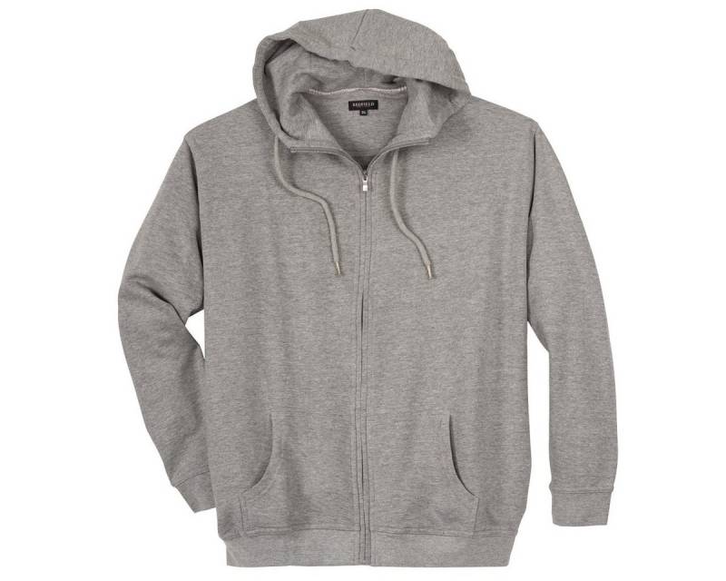 redfield Sweatjacke Redfield Kapuzen-Sweatjacke Übergröße grau melange von redfield
