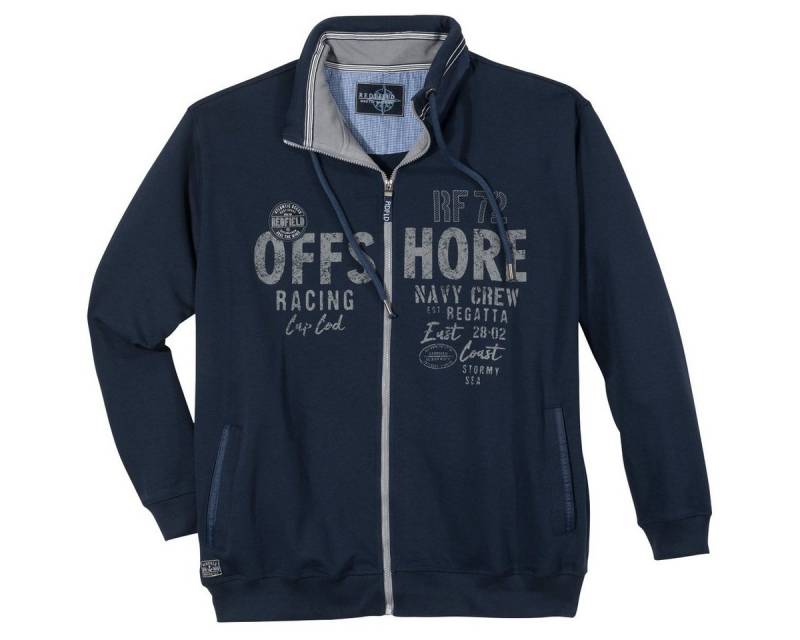 redfield Sweatjacke Redfield Sweatjacke große Größen modisch dunkelblau von redfield
