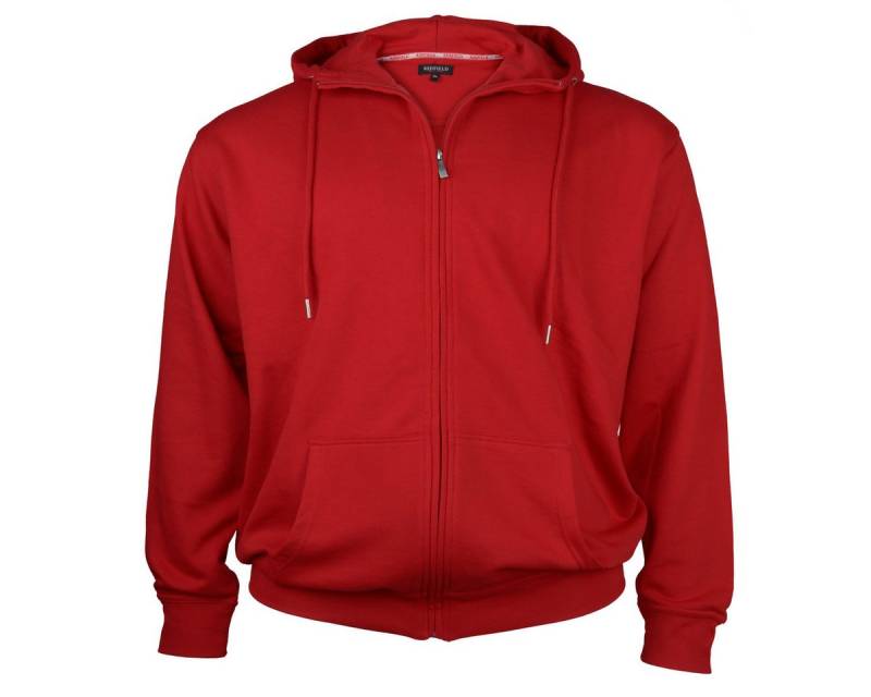 redfield Sweatjacke Redfield Kapuzen-Sweatjacke paprikarot Übergröße von redfield