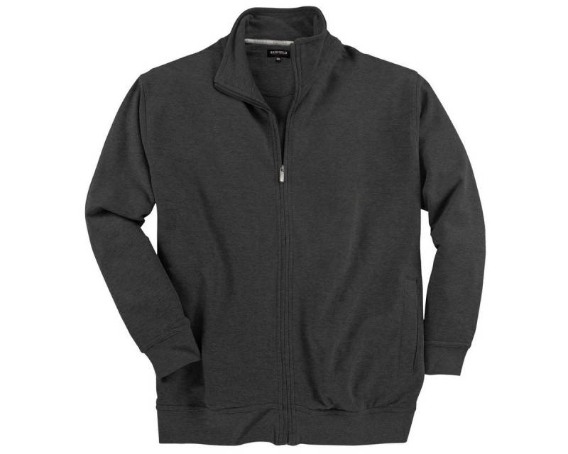 redfield Sweatjacke Redfield Sweatjacke anthrazit melange Übergröße von redfield