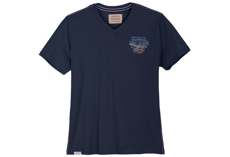 redfield V-Shirt Redfield XXL T-Shirt V-Neck modisch denimblau von redfield