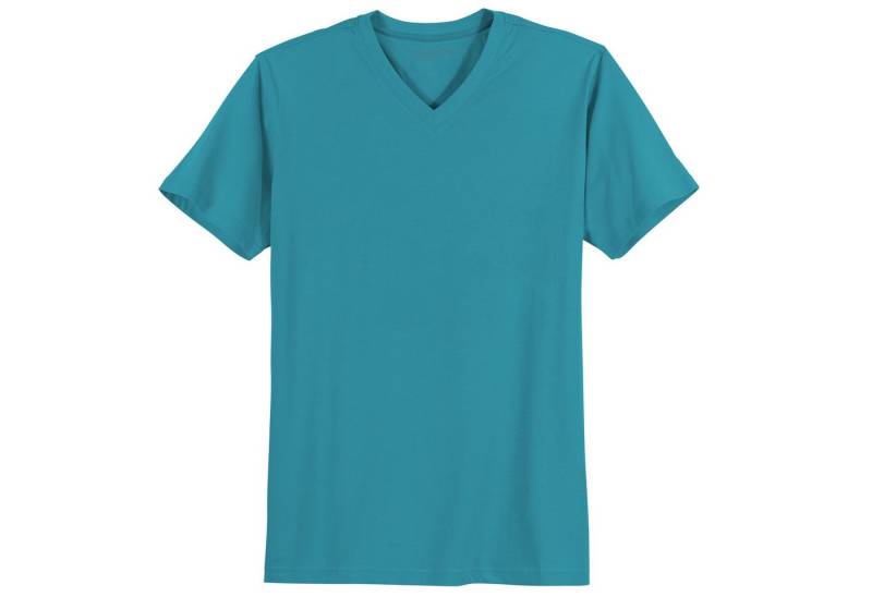 redfield V-Shirt Redfield V-Neck T-Shirt Quentin Übergröße türkis von redfield