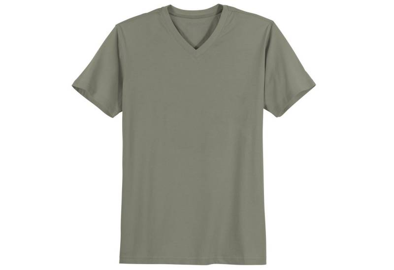 redfield V-Shirt Redfield V-Neck T-Shirt Übergröße Quentin oliv von redfield